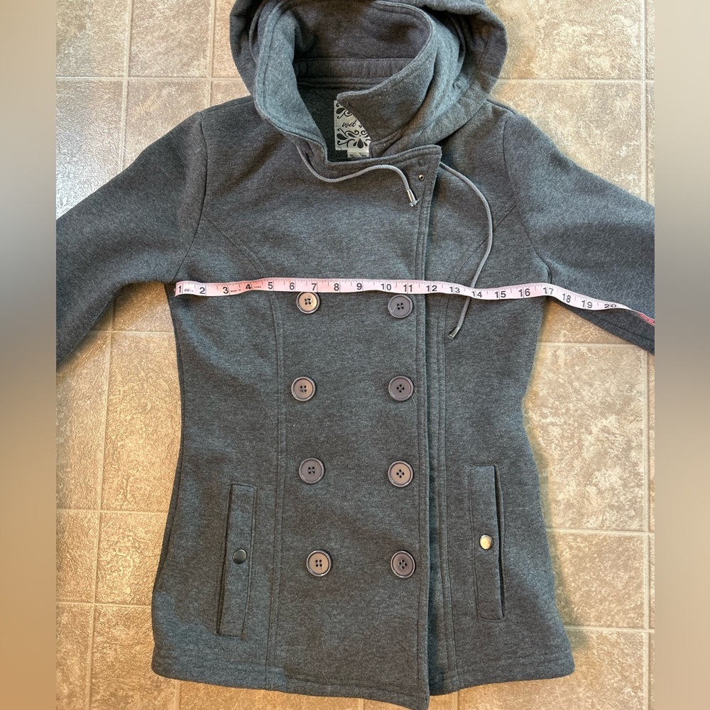 Ladies Wet Seal pea coat, size L - Picture 4 of 7